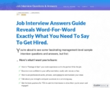 Ultimate Guide To Job Interview Answers – $20 per sale in Career Niche