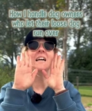 Dog Mom Shares Clever Line to Keep Loose Dogs Away During Walks